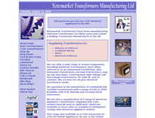 Tablet Screenshot of newmarket-transformers.co.uk